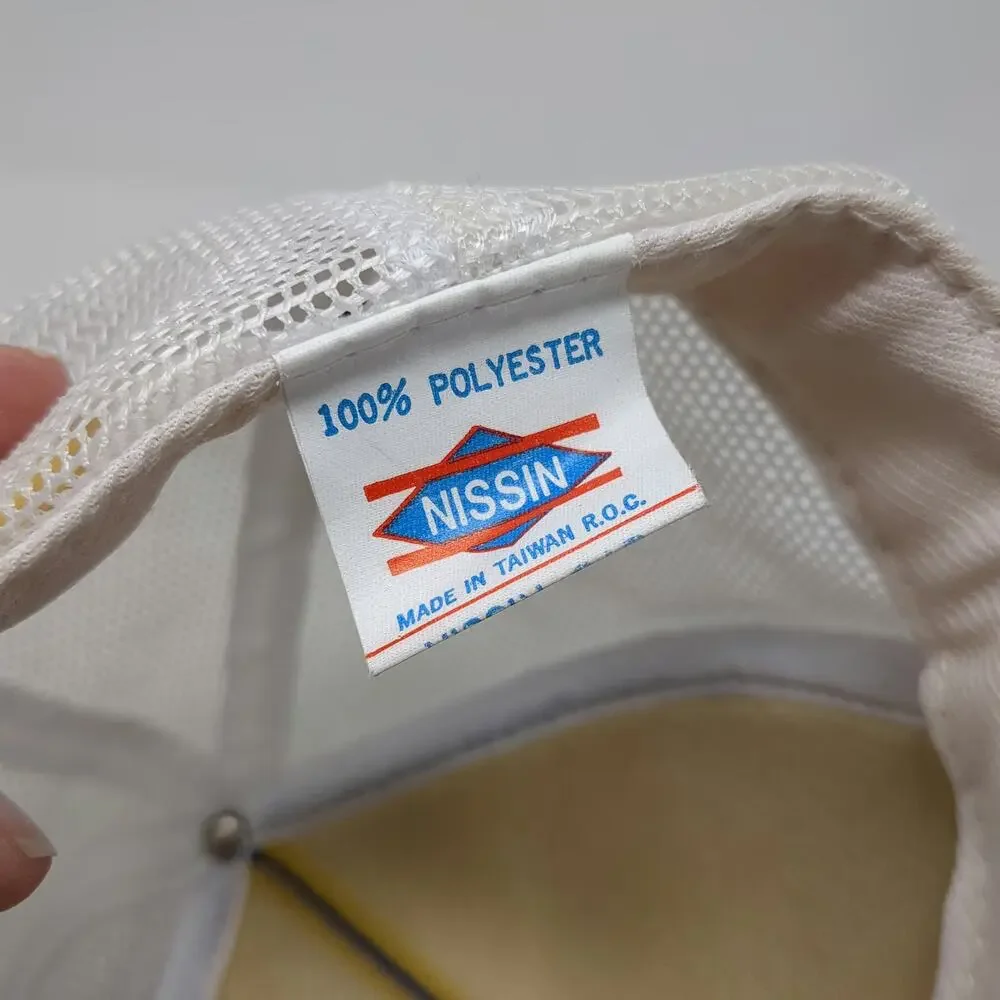 Nissin Trucker Hat Blue White One Size Master Meat Cutter Cleaver Snapback